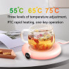 Smart Heating Coaster USB Desktop Cup Warmer Touch Constant Temperature Coffee Insulation Pad