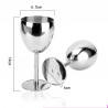 180ml Stainless Steel Wine Glass Goblet Wine Glass