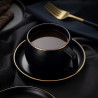 3 in 1 Simple Matte Phnom Penh Water Cup Ceramic Coffee Cup Saucer Spoon Set