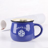 Cartoon Pattern Retro Ceramic Cup Enamel Milk Cups Mugs Coffee Cup Lovely Gifts, Capacity:350ml