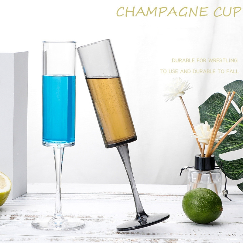 165 ml Household Acrylic Champagne Glasses