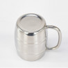 Stainless Steel Beer Cup Mugs Outdoor Camping Western Tea Coffee Cup Insulated Portable Water Cup Drinkware with Handle