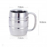 Stainless Steel Beer Cup Mugs Outdoor Camping Western Tea Coffee Cup Insulated Portable Water Cup Drinkware with Handle