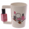 Creative Nail Polish Handle Tea Coffee Ceramic Mug Cup