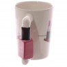 Creative Nail Polish Handle Tea Coffee Ceramic Mug Cup