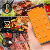 Wireless Bluetooth Thermometer Mobile Phone APP Kitchen Food Barbecue