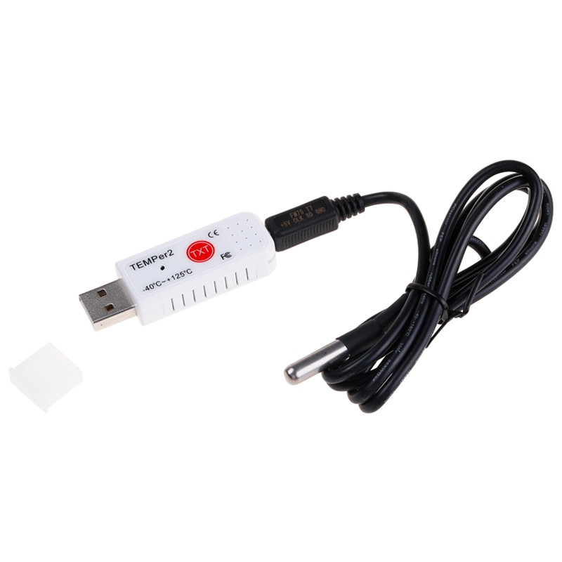 TEMPer2 USB Temperature Sensor Waterproof Temperature Probe Aquarium Monitoring Thermometer