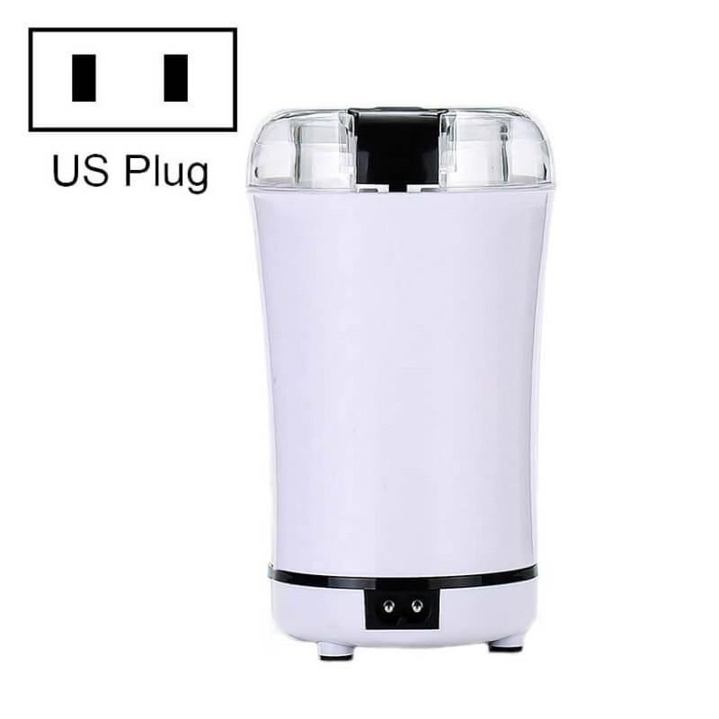 M150A Stainless Steel Electric Coffee Grinder Grain Bean Grinding Machine, Spec: US Plug (White)