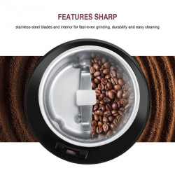 M150A Stainless Steel Electric Coffee Grinder Grain Bean Grinding Machine, Spec: US Plug (White)