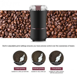 M150A Stainless Steel Electric Coffee Grinder Grain Bean Grinding Machine, Spec: UK Plug (Purple)