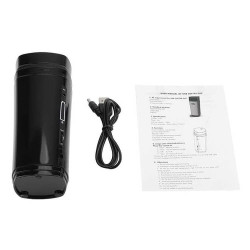 USB Rechargeable Heating Self-stirring Warm Coffee Cup(Black)