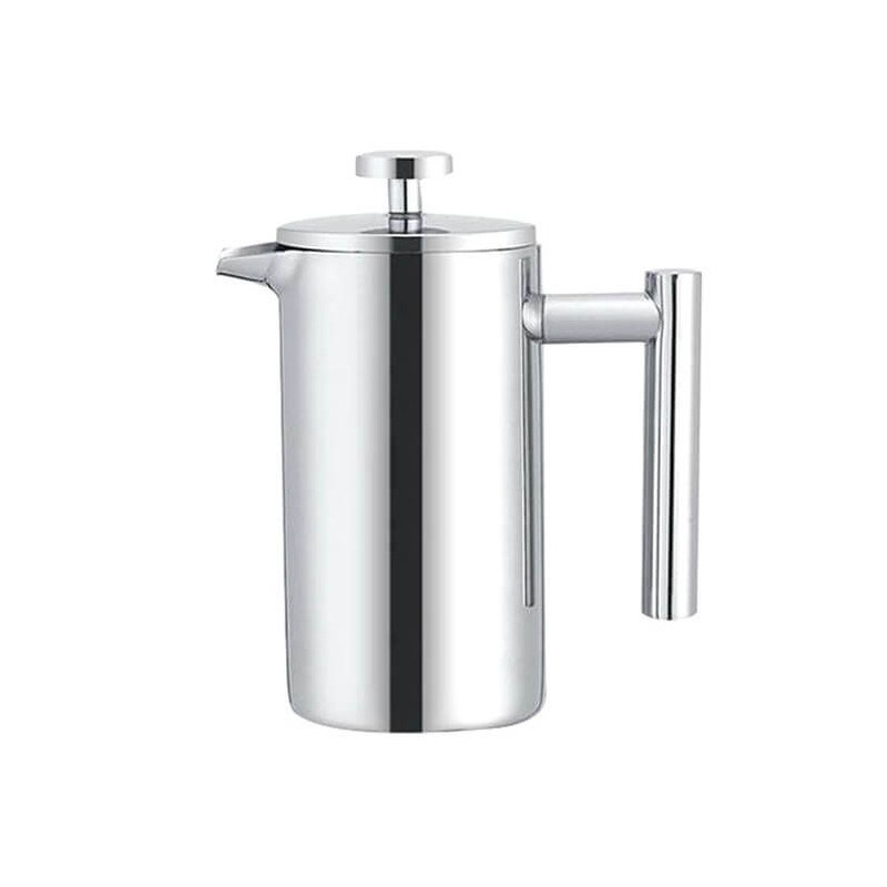 Stainless Steel French Pressure Coffee Pot Hand Made Tea Pot, Capacity