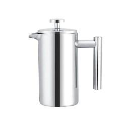 Stainless Steel French Pressure Coffee Pot Hand Made Tea Pot, Capacity