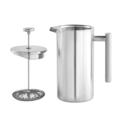 Stainless Steel French Pressure Coffee Pot Hand Made Tea Pot, Capacity