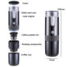 Rechargeable Portable Travel Coffee Grinder Automatic Espresso Machine Coffee Maker(Black)