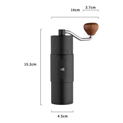 Diguo Hand-Shaking Grinding Machine Adjustable Coffee Bean Grinder Manual Coffee Machine(Black)