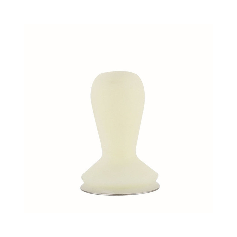 58mm Coffee Tamper Coloured Silicone Frosted Handle Coffee Hammer 304 Stainless Steel Powder Press Coffee Accessories Milk White