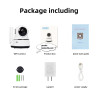 YT36 1080P HD Wireless IP Camera, Support Motion Detection & Infrared Night Vision & TF Card(EU Plug)