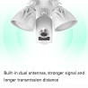 LC1C Garden Lamp Monitor Night Vision Life Waterproof Family Surveillance Camera, CN Plug(1080P)