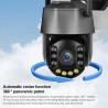 QX71 5MP Wireless WiFi Laser Spherical Camera Supports Two-way Voice&Mobile Monitoring(Black)