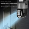 QX71 5MP Wireless WiFi Laser Spherical Camera Supports Two-way Voice&Mobile Monitoring(Black)