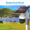 24h Recording Cloud Storage PT 4G PIR Alarm IP Camera with Solar Panel, US Signal Bands