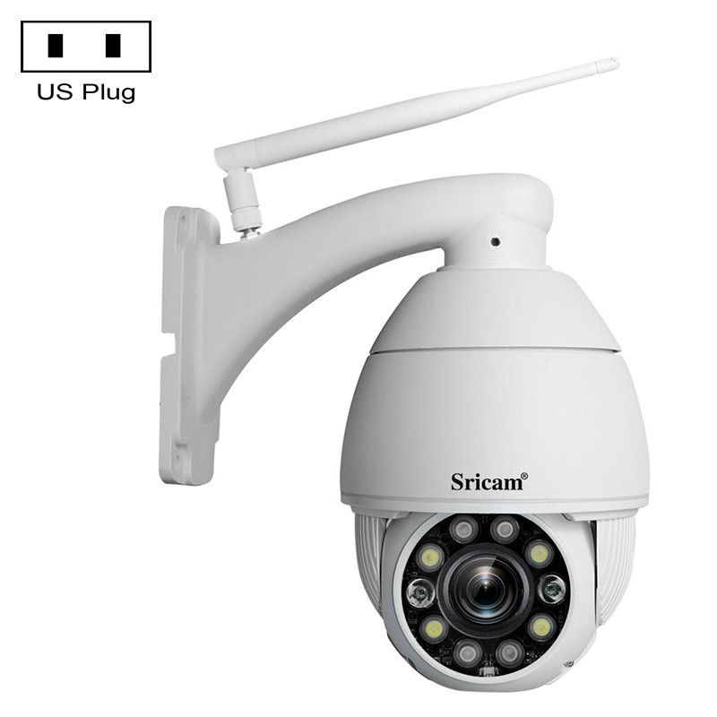 Sricam SP008C 5MP 10X Zoom IP66 Waterproof CCTV WiFi IP Camera Monitor, Plug Type