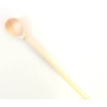 Wooden spoon for pickles with a long handle without painting Rybatskaya