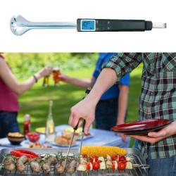 Multifunctional Stainless Steel Food Thermometer with Clip Function