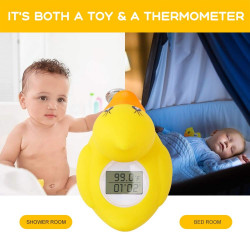 Children Bath Thermometer Water Baby Bathing Yellow Duck Water Thermometer