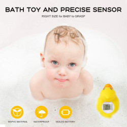 Children Bath Thermometer Water Baby Bathing Yellow Duck Water Thermometer