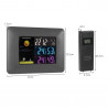 Multifunctional Indoor And Outdoor Temperature And Humidity Meter Colorful Screen Weather Clock