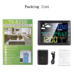 Multifunctional Wireless Colorful Screen Weather Clock Indoor And Outdoor Thermohygrometer