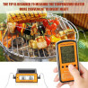 Wireless Remote BBQ Thermometer Dual Probe Digital Cooking Meat Food Oven Thermometer