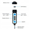 Electronic Digital Food Thermometer For Cake Candy Fry BBQ Food Meat