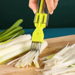 5 PCS Home Kitchen Multifunctional Green Onion Peeler