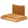 Bamboo Household And Commercial Multi-Function Bread Cutting Plate Sliced Cutting Board Bread Slices Bread Plate