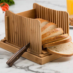 Bamboo Household And Commercial Multi-Function Bread Cutting Plate Sliced Cutting Board Bread Slices Bread Plate