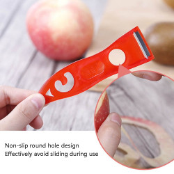 Home Vegetable Fruit Peer Plastic Cutting Knife, Color Random Delivery