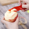 Home Vegetable Fruit Peer Plastic Cutting Knife, Color Random Delivery