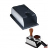 Stainless Steel Silicone Espresso Coffee Tamper Stand Barista Tool Powder Pad Hammer Pad