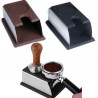 Stainless Steel Silicone Espresso Coffee Tamper Stand Barista Tool Powder Pad Hammer Pad