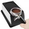 Stainless Steel Silicone Espresso Coffee Tamper Stand Barista Tool Powder Pad Hammer Pad