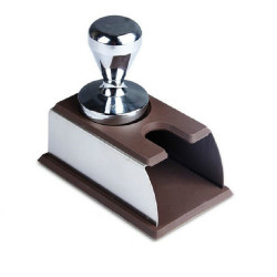 Stainless Steel Silicone Espresso Coffee Tamper Stand Barista Tool Powder Pad Hammer Pad