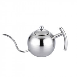 Hand Flush Pot Mocha Coffee Pot Stainless Steel Coffee Pot European Style Stainless Steel Teapot With Strainer