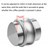 51mm Stainless Steel Coffee Cloth Powder Dispenser Coffee Machine Handle Universal