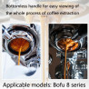 Stainless Steel Coffee Bottomless Handle For Bofu