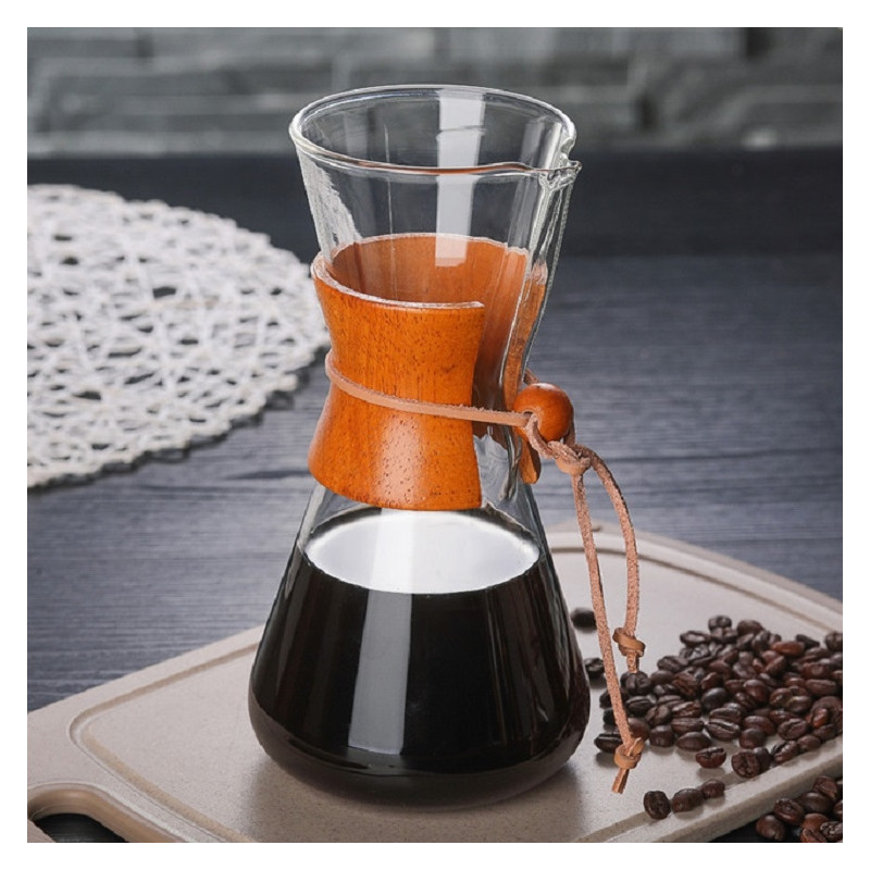 Heat Resistant Glass Coffee Pot Convenient Hand Made Pot