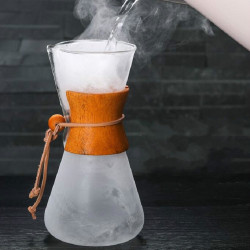 Heat Resistant Glass Coffee Pot Convenient Hand Made Pot