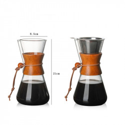 Heat Resistant Glass Coffee Pot Convenient Hand Made Pot